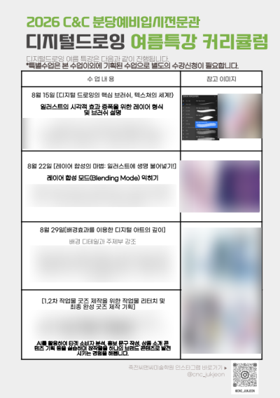 기흥 씨앤씨 2026 여름 특강, 캐릭터 제작부터 서코 부스까지 · 블로그 사진 5